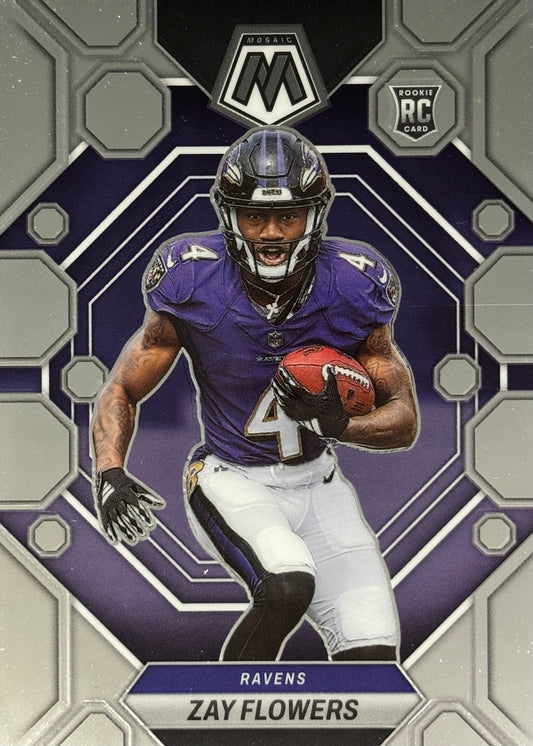 Zay Flowers Mosaic Rookie Ravens