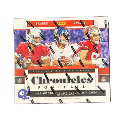 2019 Panini Chronicles Football Hobby Box NFL (2 Autos + 1 Mems) Sports Card