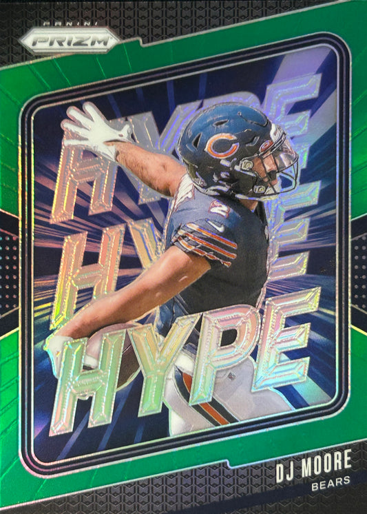 DJ Moore Prizm Hyper Green Bears