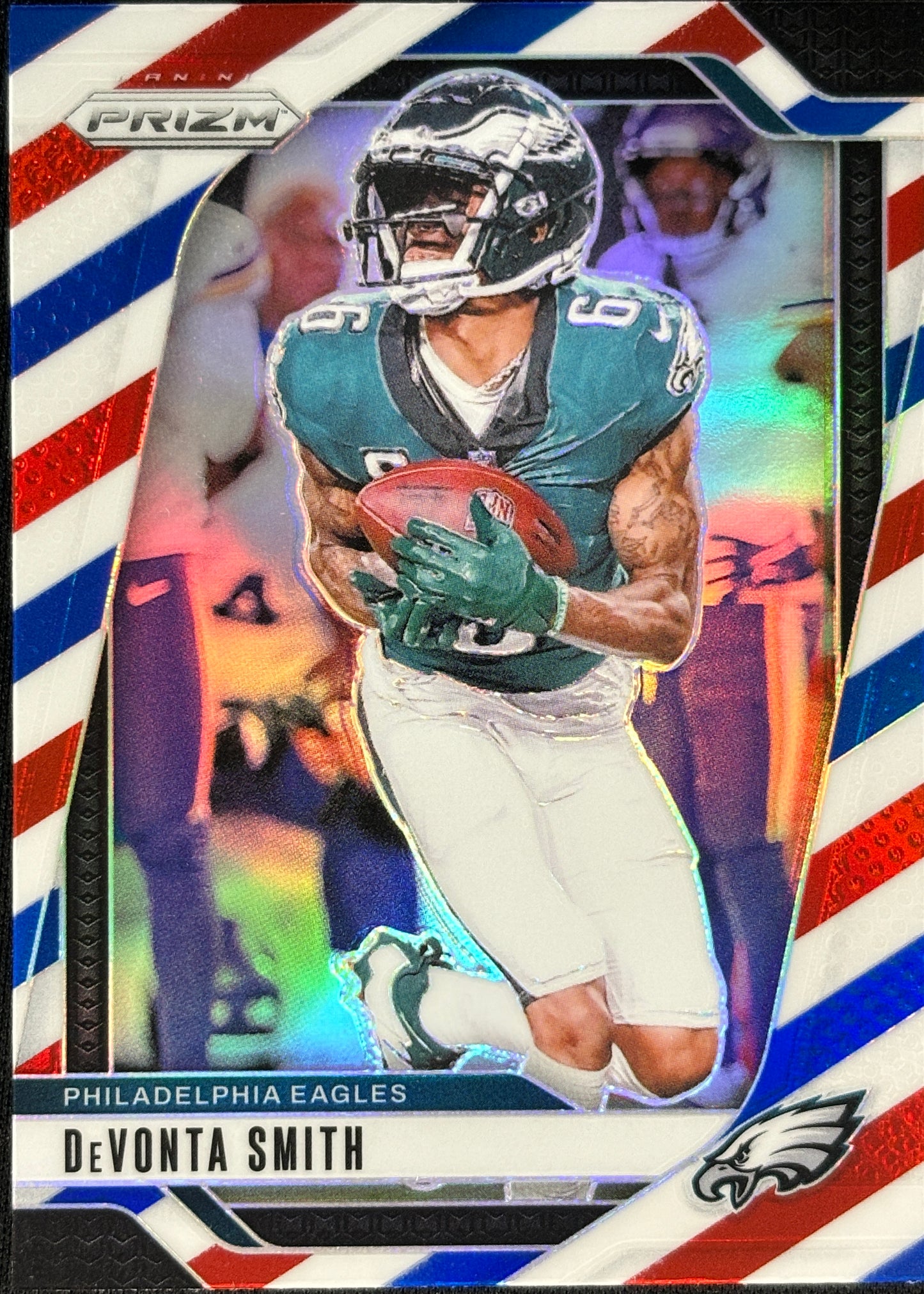 Devonta Smith Prizm Red White Blue