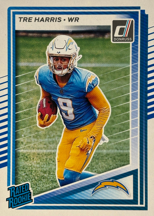 Tre Harris Donruss Rated Rookie Chargers