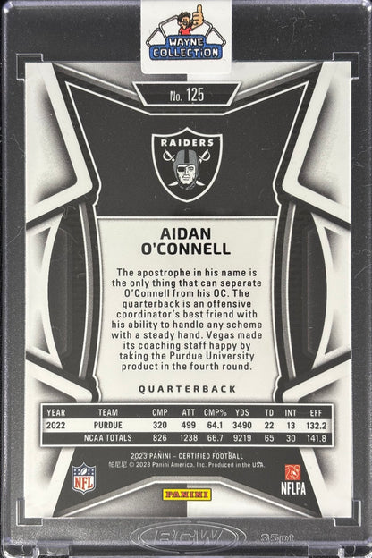 Aidan O’Connell Certified /75 Rookie Raiders (In Mag)