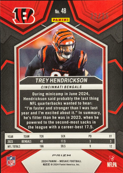 Trey Hendrickson Mosaic Orange Fluorescent /25