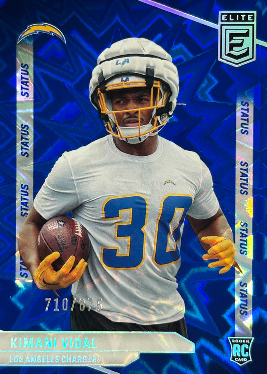 Kimani Vidal Elite /875 Rookie Chargers