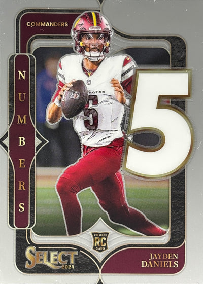 Jayden Daniels Select Numbers Rookie Commanders