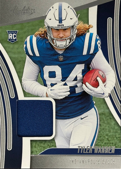 Tyler Warren Absolute Rookie Patch Colts Sports Card