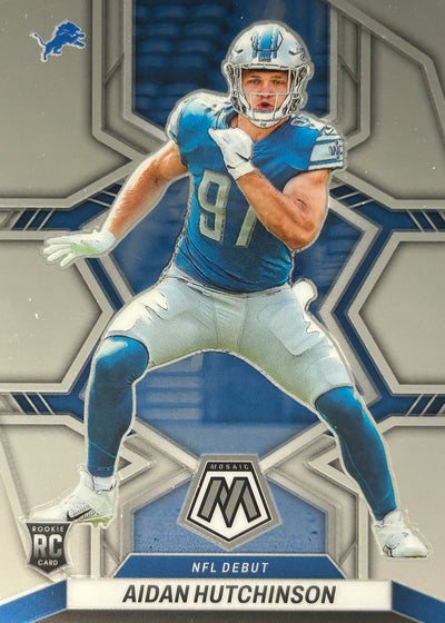 Aidan Hutchinson Mosaic Rookie Lions Sports Card