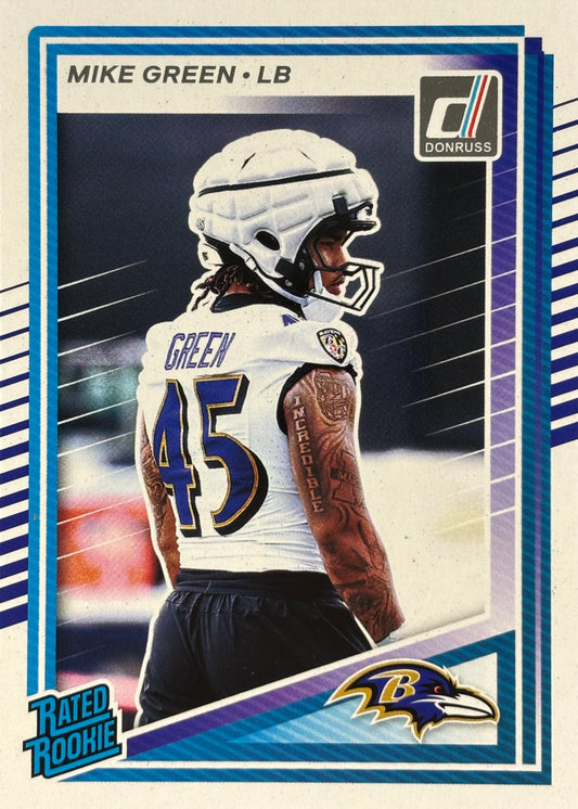 Mike Green Donruss Rated Rookie Ravenso