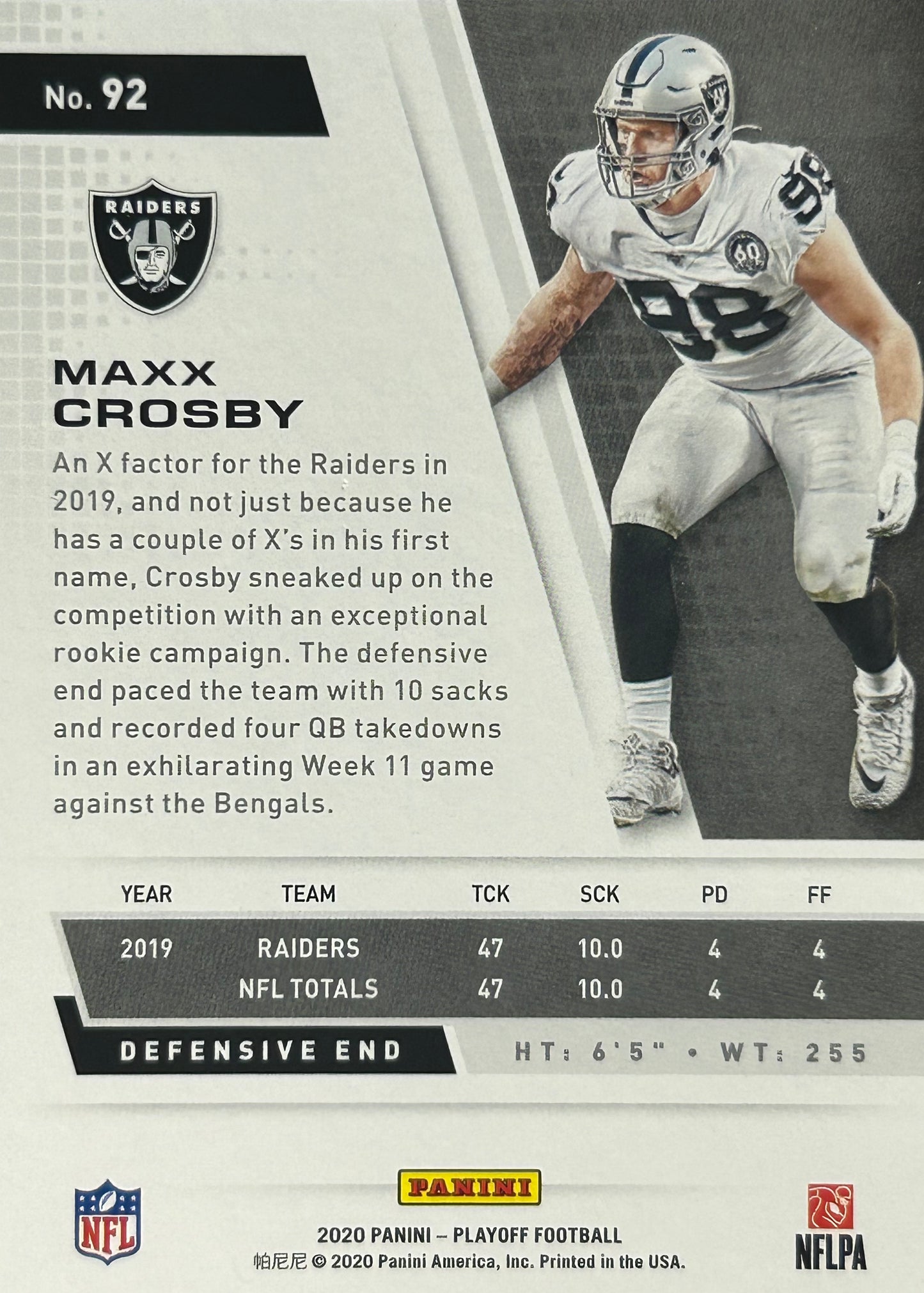 Maxx Crosby Playoff /99 Raiders