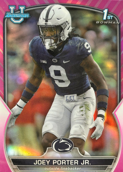 Joey Porter Jr. Bowman U Chrome Pink 1st Steelers Sports Card