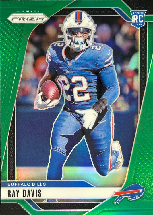 Ray Davis Prizm Green Rookie Bills