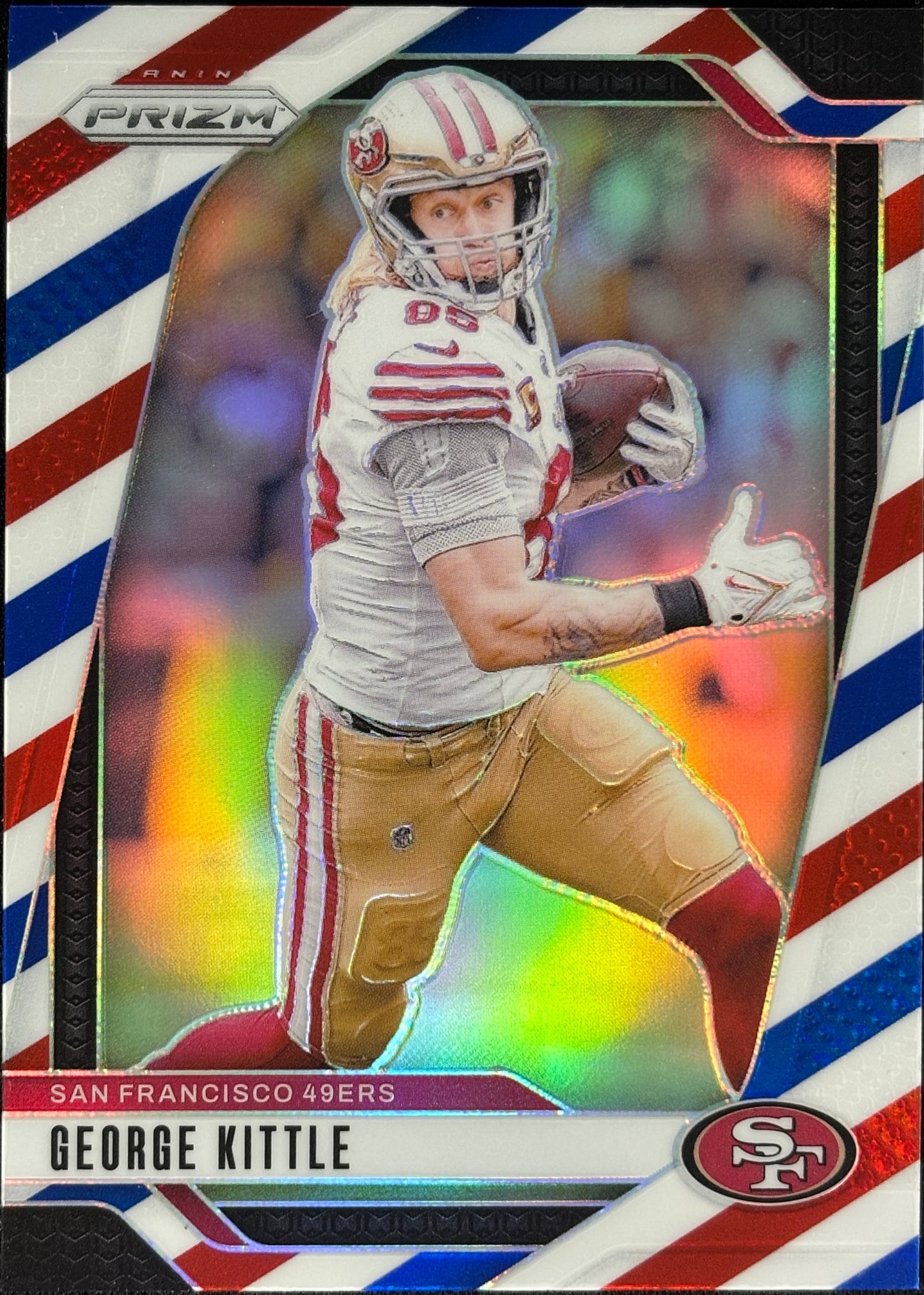 George Kittle Prizm Red White Blue