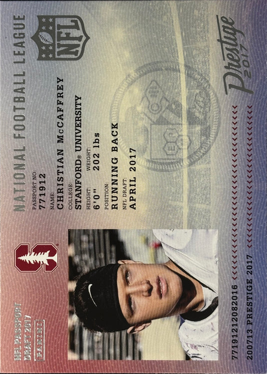 Christian McCaffrey Prestige Passport 49ers
