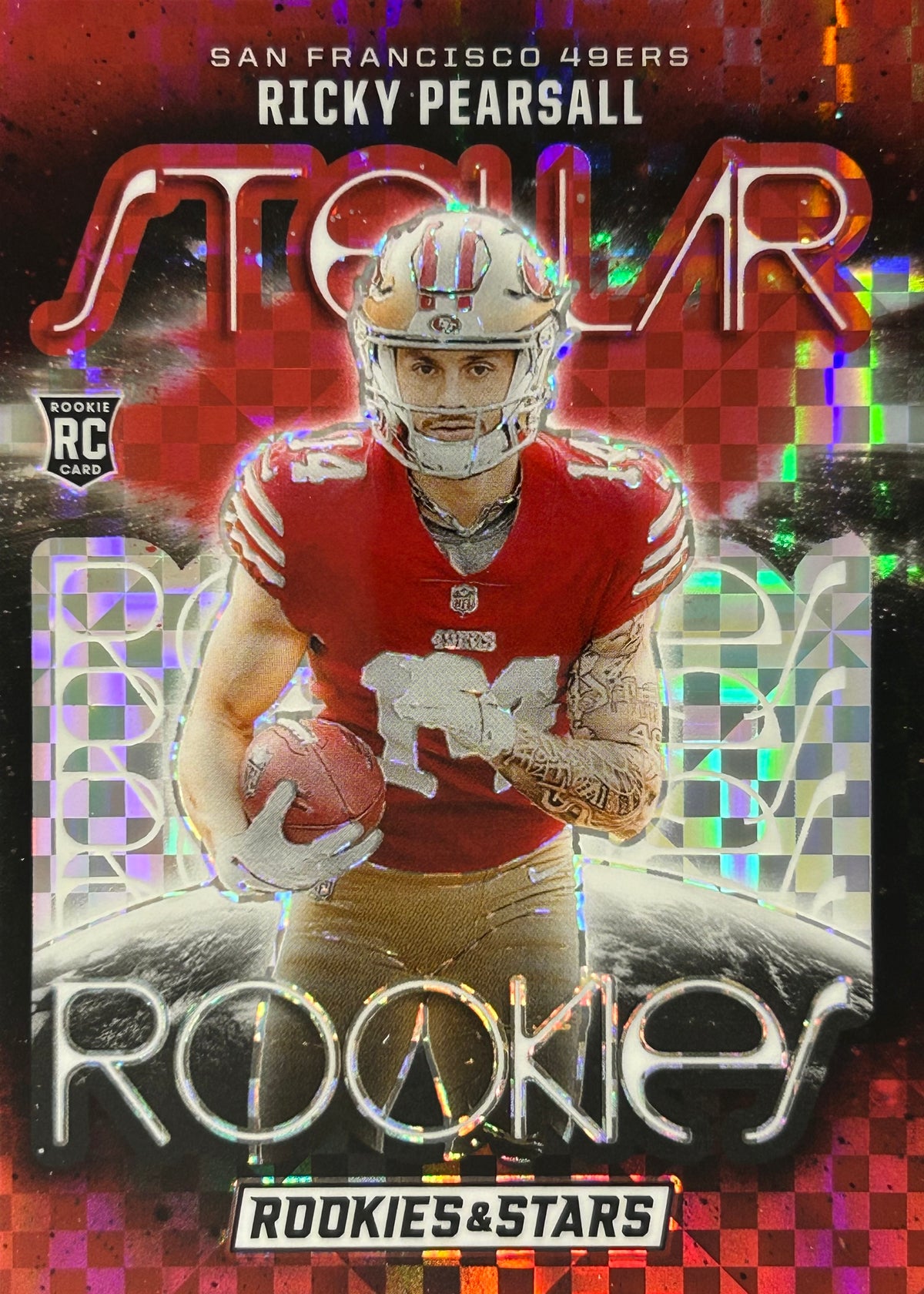 Ricky Pearsall Stellar Rookies Plaid 49ers Sports Card