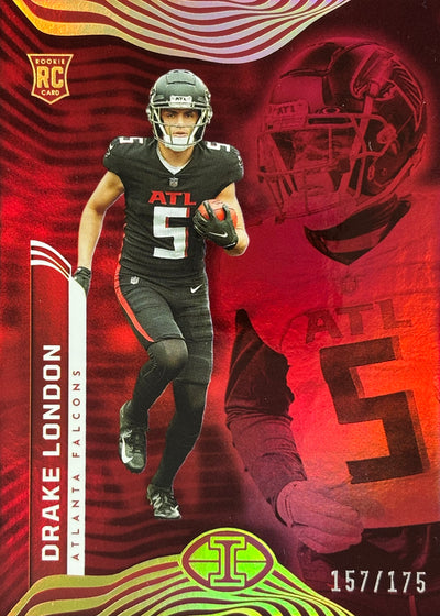 Drake London Illusions Red /175 Rookie Falcons