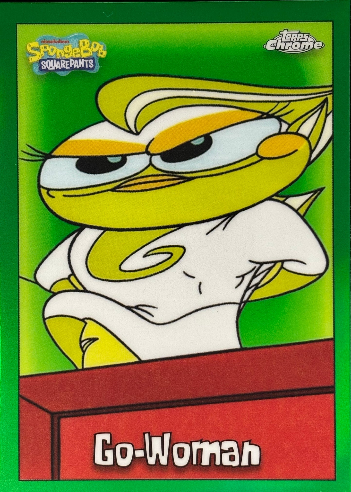 Go-Woman Green Topps Chrome SpongeBob