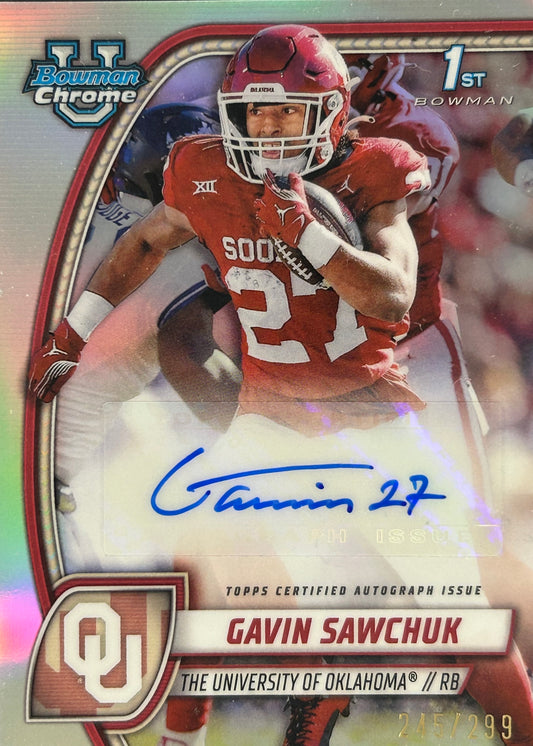 Gavin Sawchuk Bowman U Chrome Auto /299