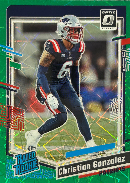 Christaian Gonzalez Optic Green Velocity Rookie