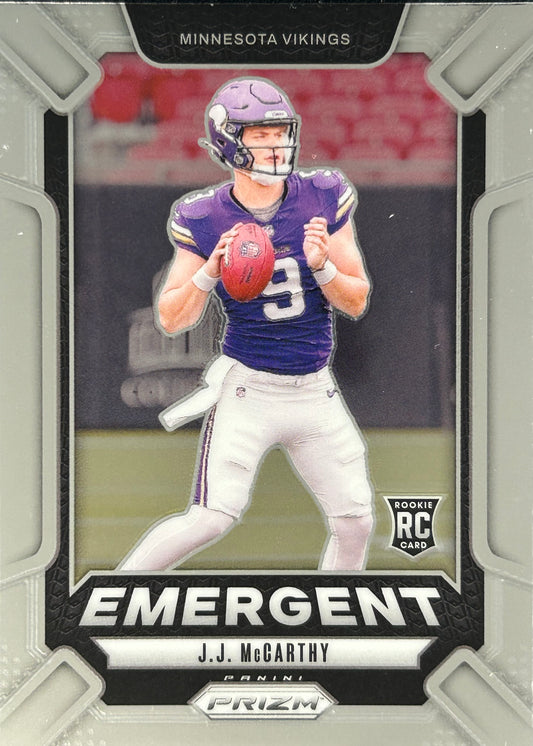JJ McCarthy Prizm Emergent Rookie