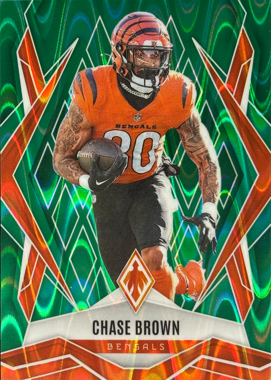 Chase Brown Phoenix Green Seismic /25 Bengals