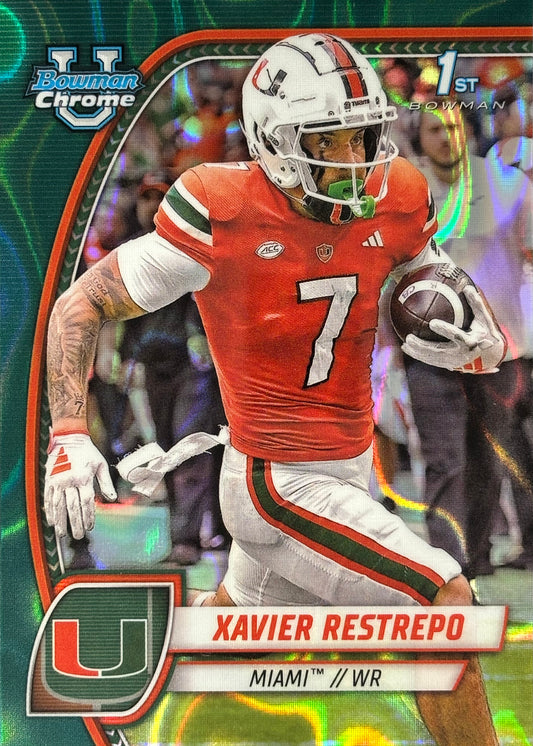 Xavier Restrepo Bowman U Chrome Teal Lava Titans