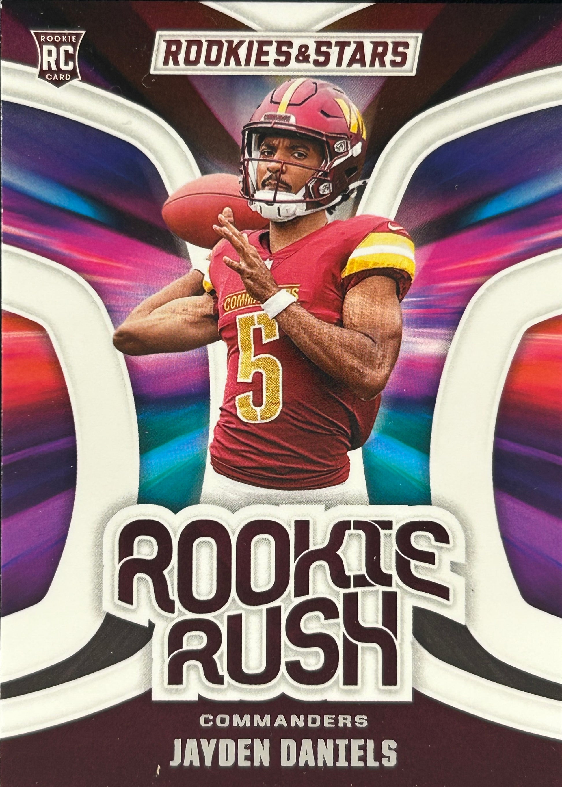 Jayden Daniels Rookie Rush Sports Card