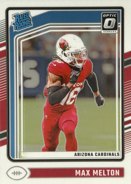 Max Melton Optic Rated Rookie Cardinals