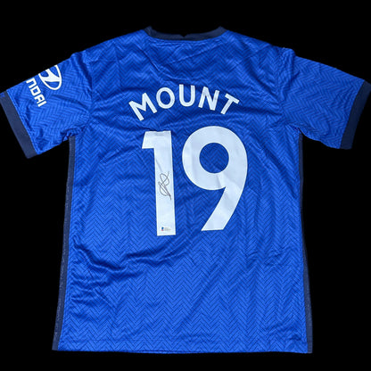 Mason Mount Signed Chelsea Jersey Autograph (Beckett Witnessed)