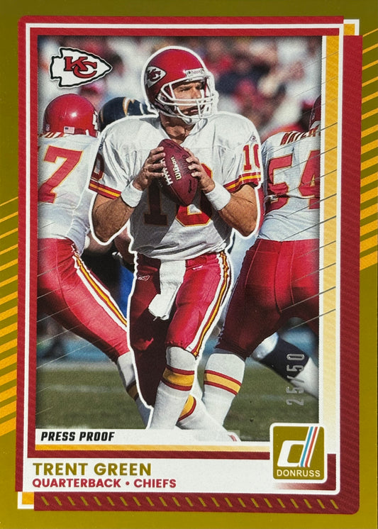 Trent Green Donruss Gold /50 Chiefs