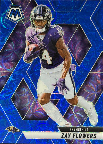 Zay Flowers Mosaic Blue Scope Ravens