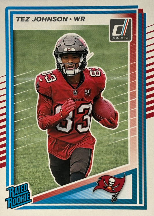 Tez Johnson Donruss Rated Rookie Buccaneers