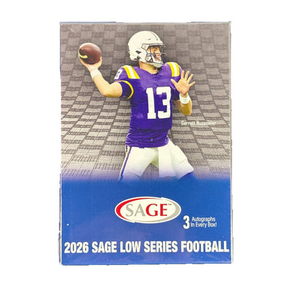 2026 Sage Low Series Football Blaster Box (3 Autos) Sports Card