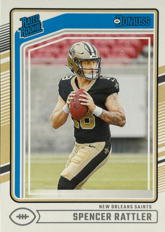 Spencer Rattler Donruss Rated Rookie Saints