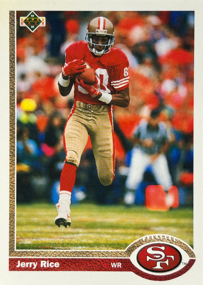Jerry Rice Upper Deck 49ers Sports Card