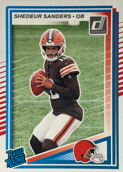 Shedeur Sanders Donruss Rated Rookie Browns