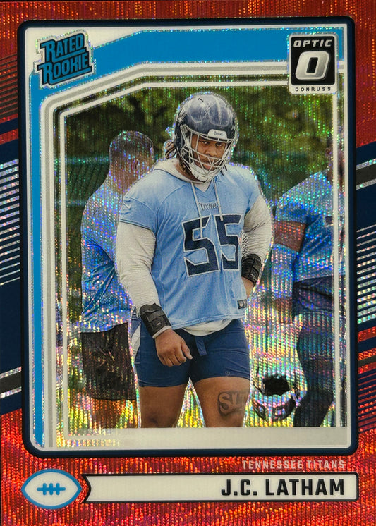 JC Latham Optic Red Wave Rookie Titans