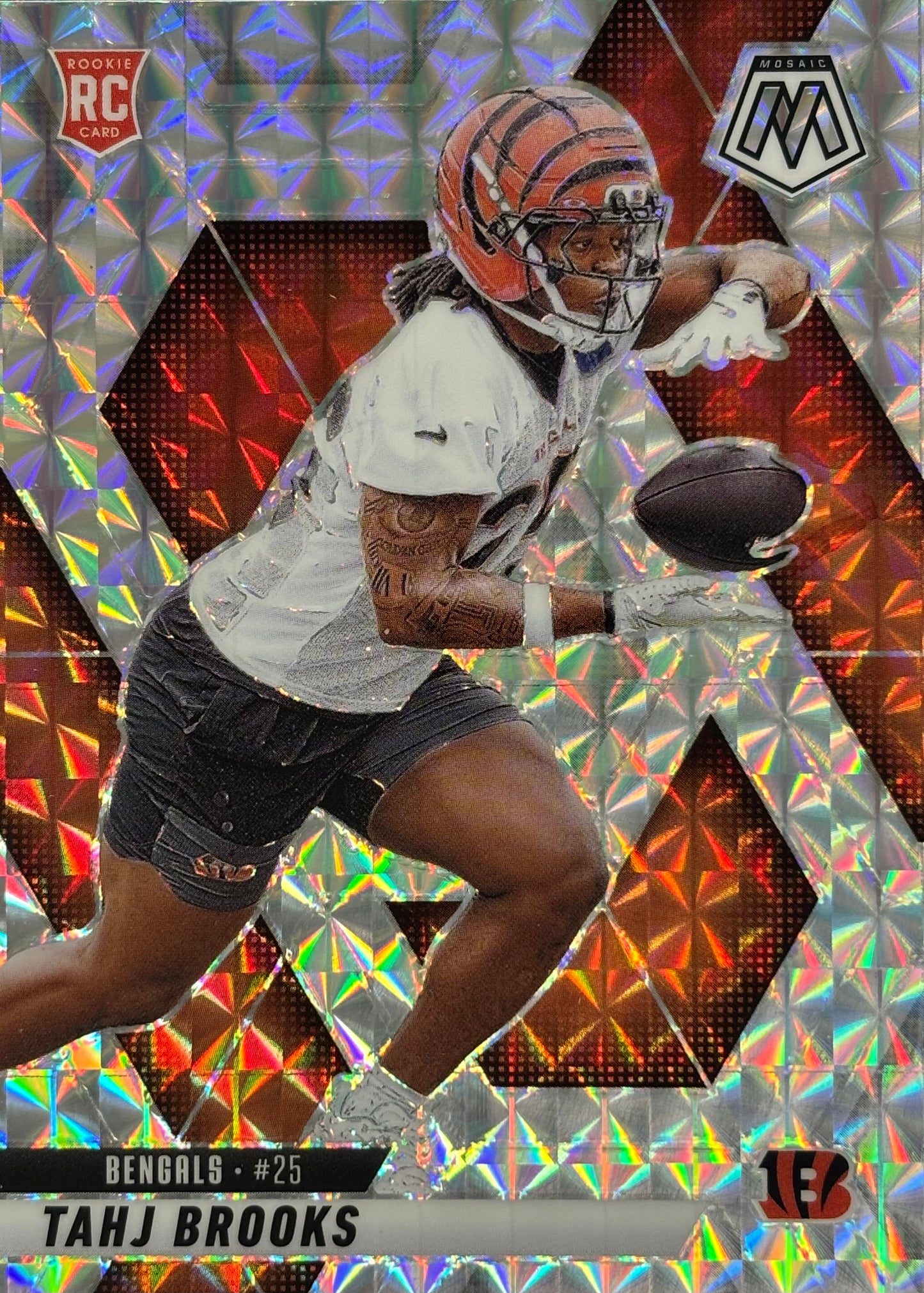 Tahj Brooks Mosaic Prizm Rookie Bengals