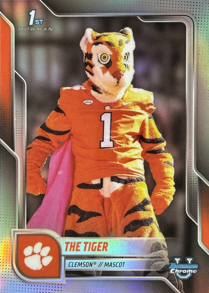 The Tiger Bowman U Chrome Mascot 1st Clemson