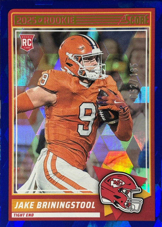 Jake Briningstool Score /185 Rookie Chiefs