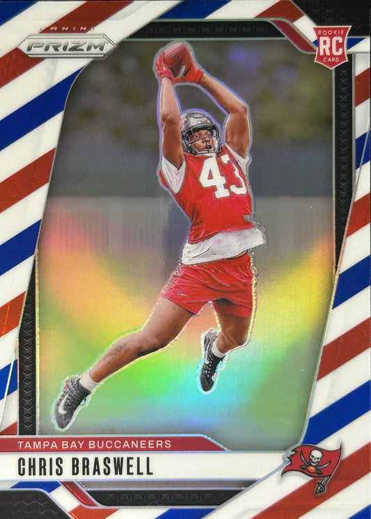Chris Braswell Prizm Red White Blue Rookie Buccaneers