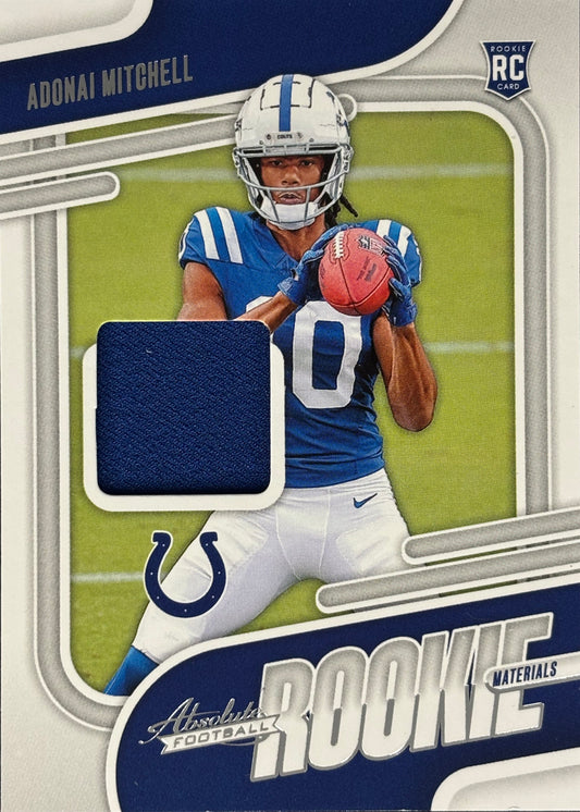Adonai Mitchell Absolute Rookie Patch Colts