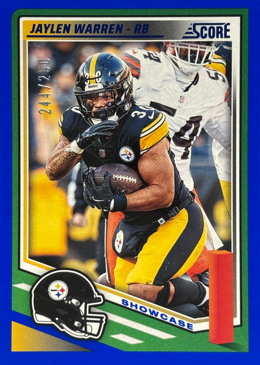 Jaylen Warren Score Blue /250 Steelers