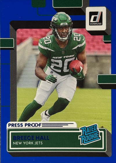 Breece Hall Donruss Blue Press Proof Rookie Jets
