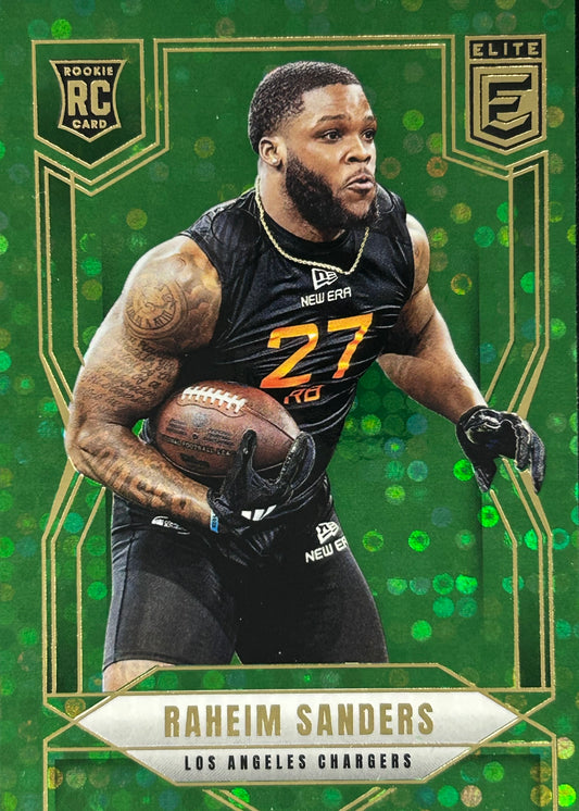 Raheem Sanders Elite Disco Rookie Chargers