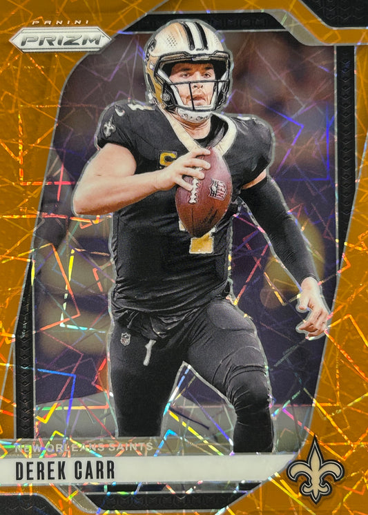 Drew Brees Prizm Orange Lazer Saints