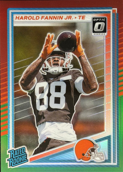Harold Fannin Jr. Optic-Preview Red Green Rookie Browns