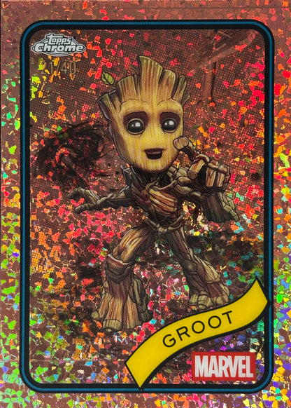 Groot Topps Chrome Rose Gold /40 Marvel