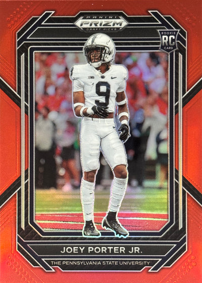 Joey Porter Jr. Prizm Draft Red /299 Rookie Steelers