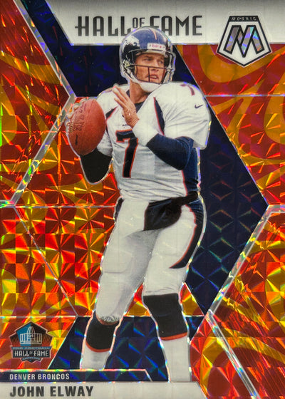 John Elway Mosaic Orange Reactive Broncos
