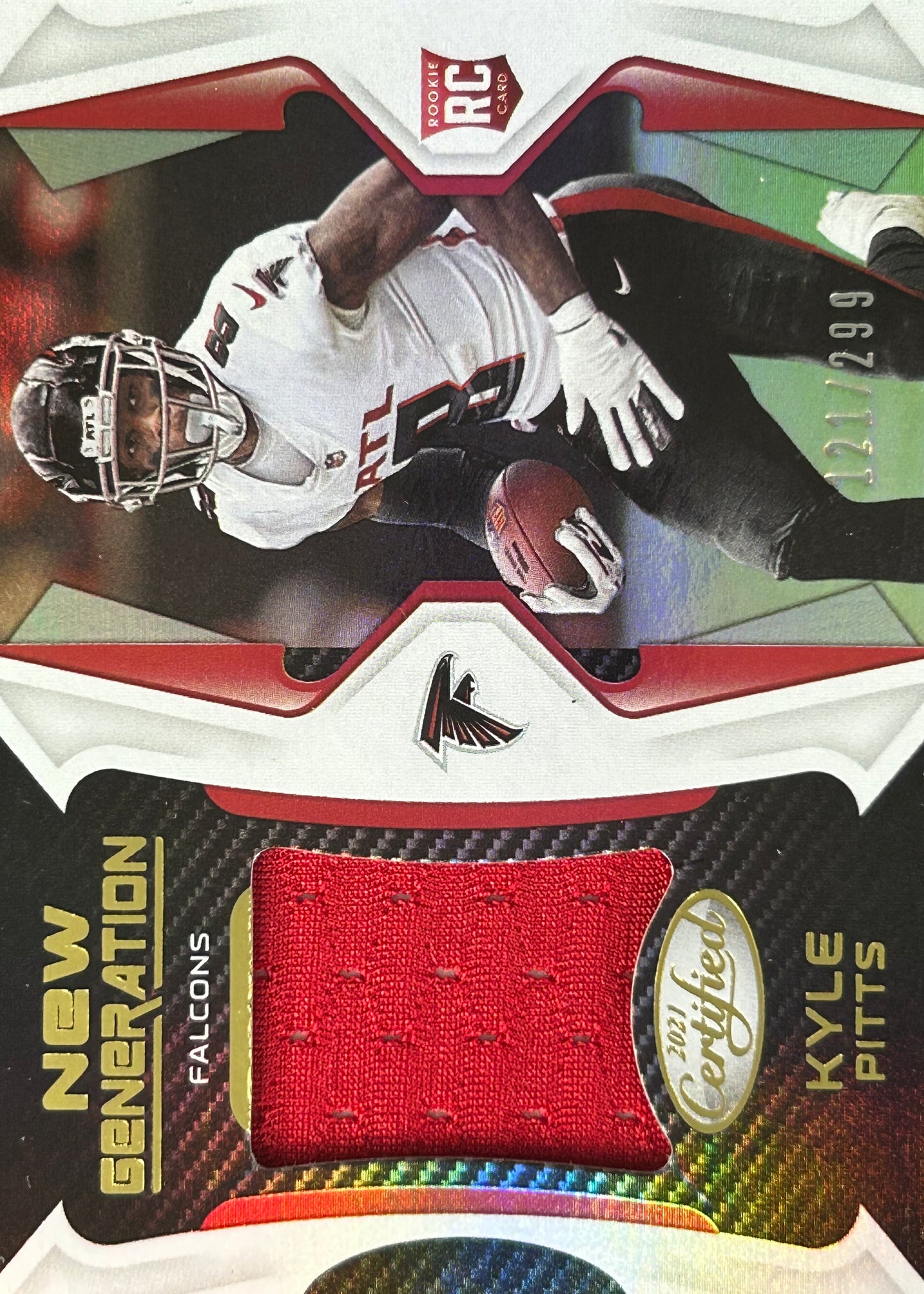 Kyle Pitts Certified Patch /399 Rookie Falcons